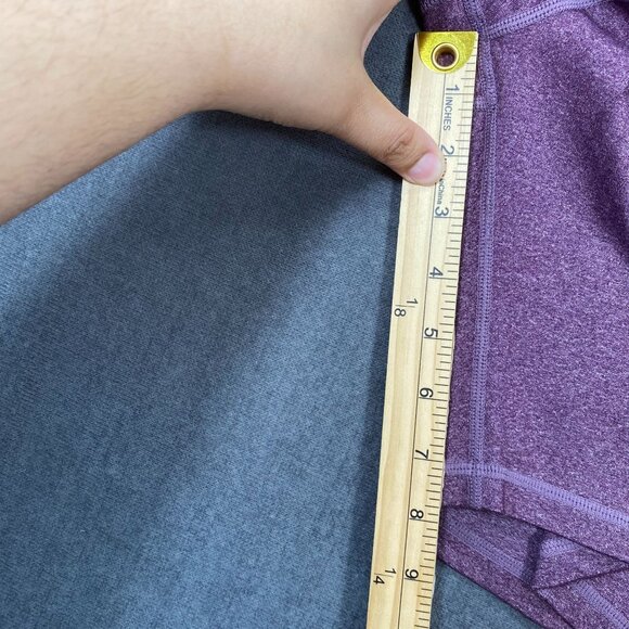 Ray Pose Womens Heather Purple Athletic Shorts Side Pockets & High Waist Design - Picture 11 of 12